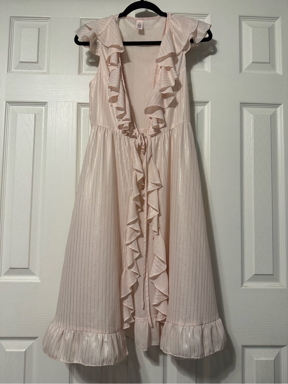 Victoria's Secret Light Pink Ruffle robe